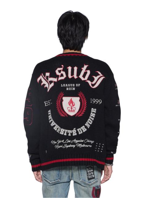 LEAGUE CARDIGAN BLACK