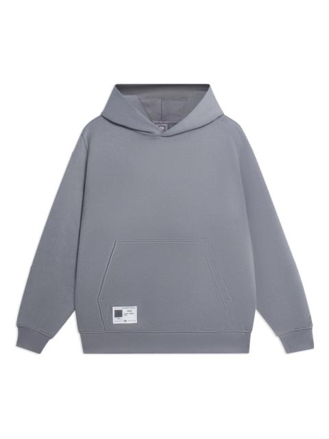 Li-Ning Label Logo Hoodie 'Grey' AWDSB15-9
