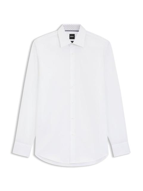 EASY-IRON SLIM-FIT SHIRT IN COTTON POPLIN