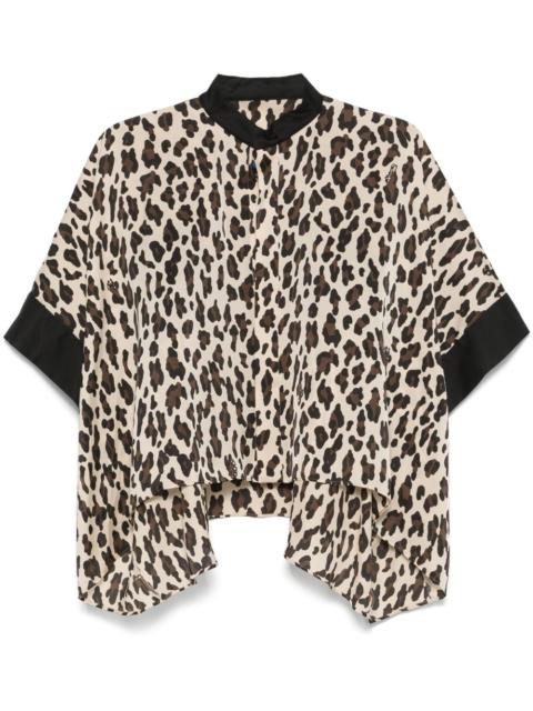 leopard-print blouse