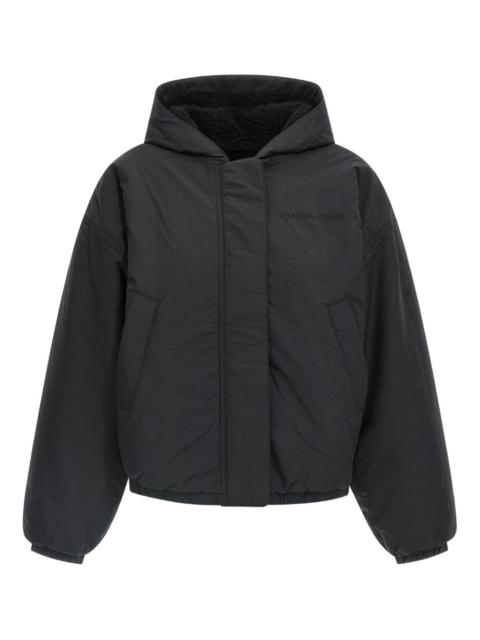 reversible hooded puffer jacket