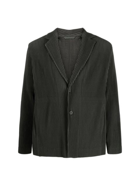 TAILORED PLEATED BLAZER - EBONY KHAKI