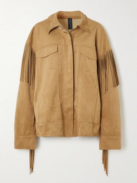 Fringed Oversized Brushed Jacket