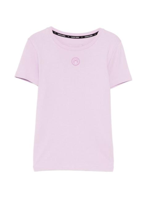 logo-embroidered crew neck T-shirt