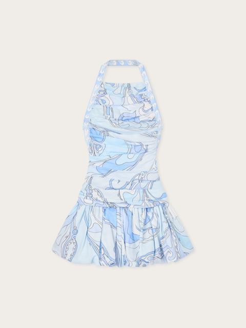 ORCHIDEE PRINT BALLOON DRESS