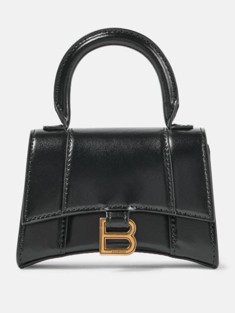 Hourglass Mini leather crossbody bag