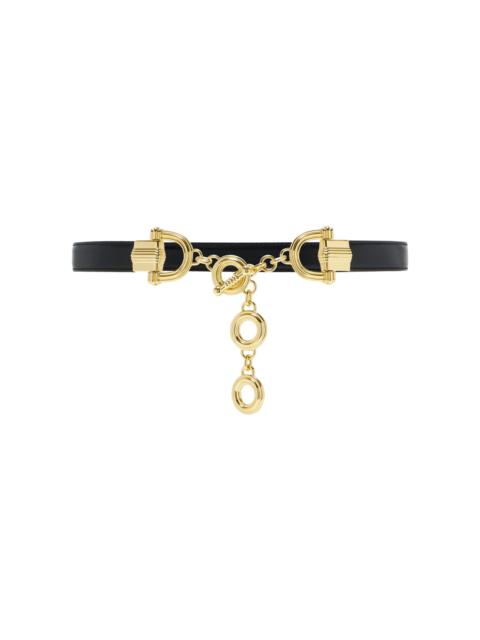 Elysées Leather Belt black