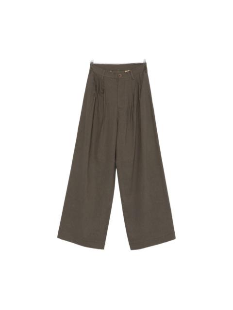 Paella linen blend trousers