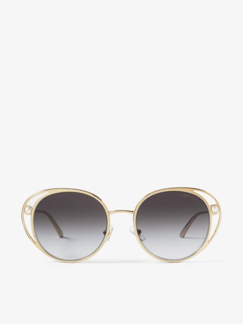 Angela
Pale Gold Oval Sunglasses