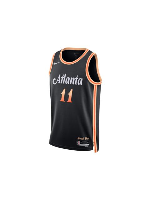 Nike NBA Trae Young Atlanta Hawks Dri-FIT Jersey Black/Orange