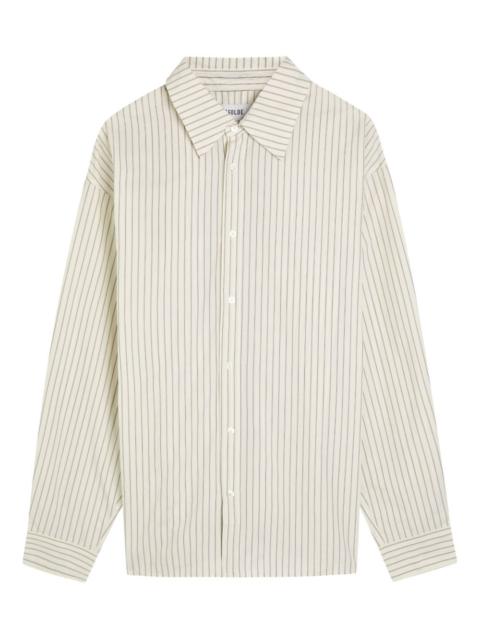 striped button shirt