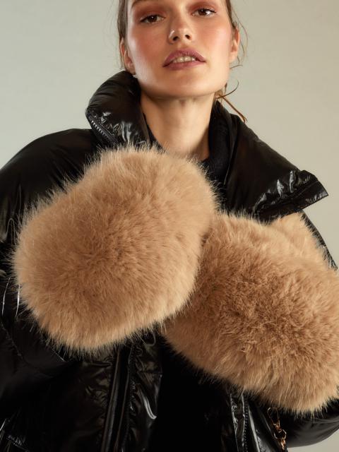 Faux Fur Oversized Mittens
