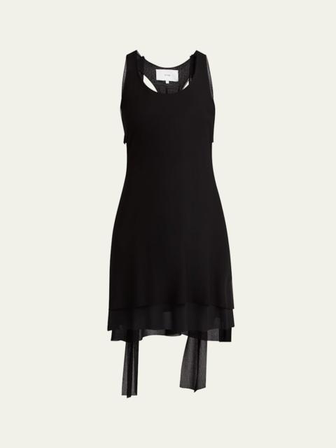 Layered Sheer Mini Tank Dress