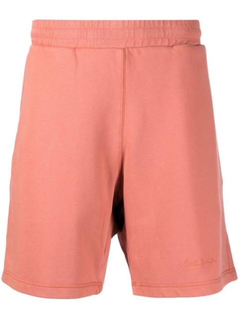 organic-cotton track shorts