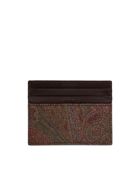 paisley-patterned card holder