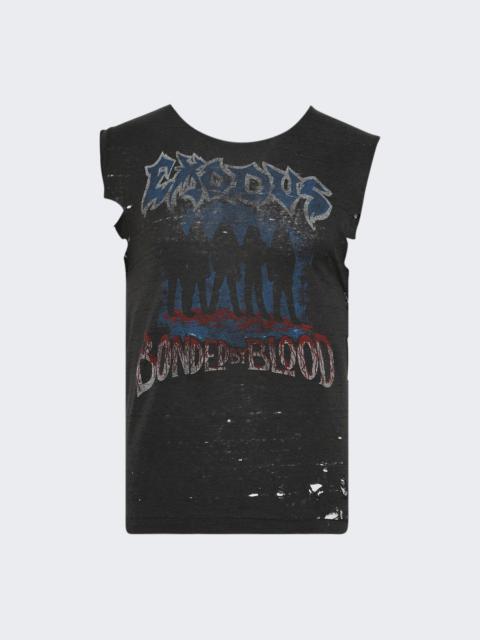 Exodus Vintage Sleeveless Tee Black