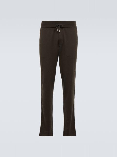 Cashmere and cotton sweatpants
