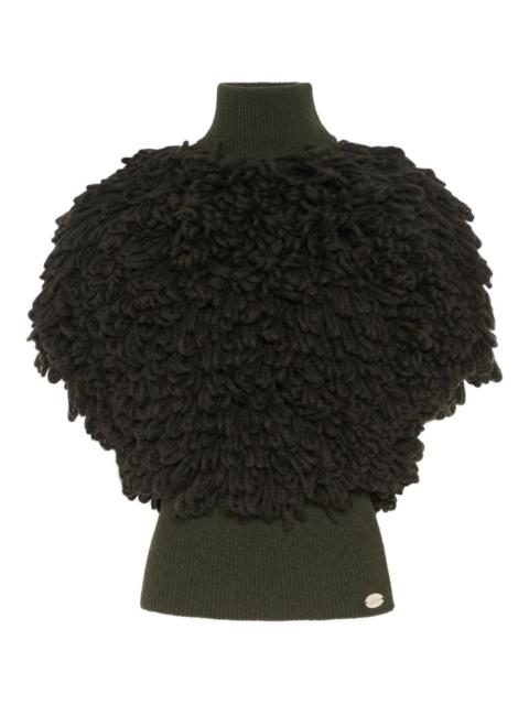 Bouclette  high-neck  sweater