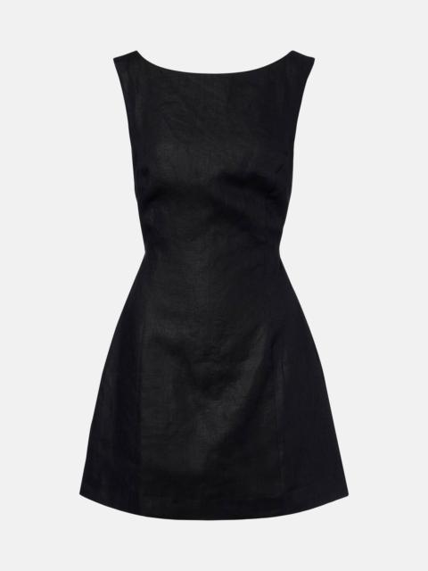 Sofia linen minidress