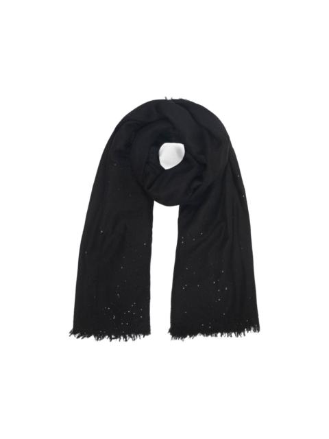 sequin fringed scarf
