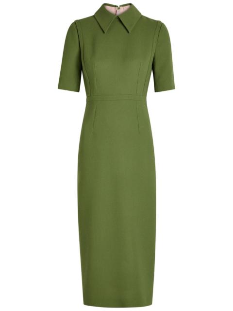 Emilia Wickstead Valetta Wool-crepe Midi Dress