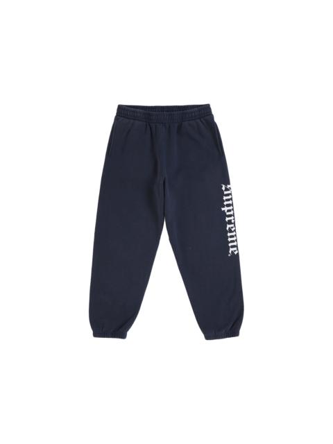 Supreme Washed Old English Sweatpant Navy