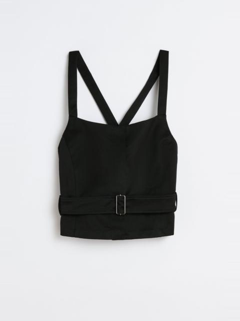 Trench Vest Tasteful Black Megatwist Twill