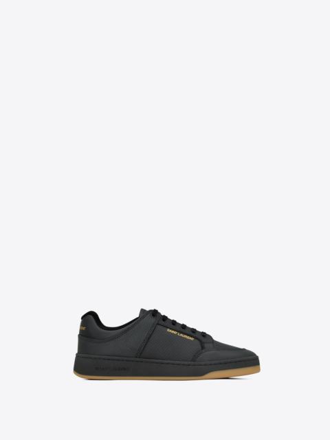 sl/61 low-top sneakers in smooth and grained leather