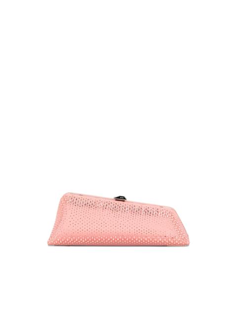 Long Night crystal-embellished clutch bag