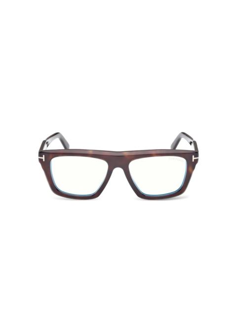 rectangle-frame glasses