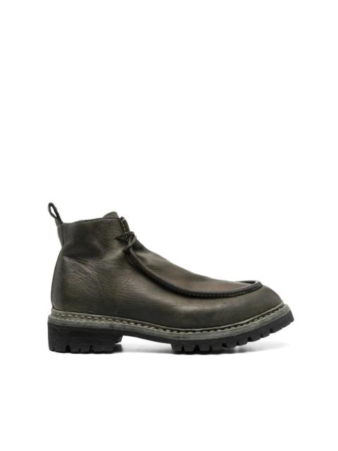 lace-up leather boots