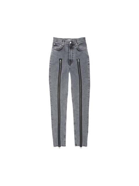 Helmut Lang Runway Hi Spikes Zipper Jeans 'Grey'