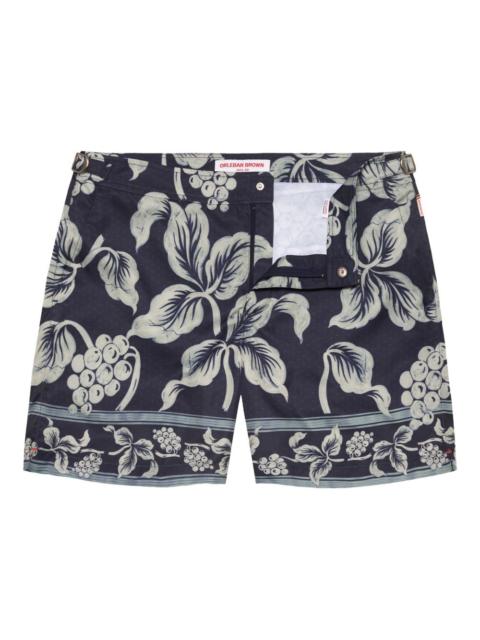 Bulldog floral-print swim shorts