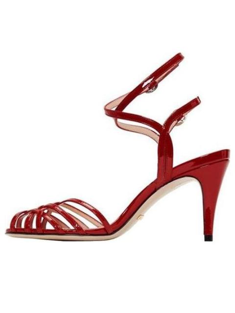 (WMNS) Gucci Draconia Patent Strappy Sandals 39 'Red' 538189-BNC00-6433