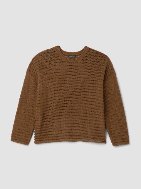 Peruvian Organic Cotton Cord Crew Neck Top