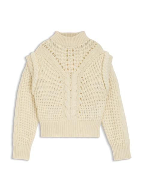 STRUCTURED-KNIT SWEATER WITH ALPACA AND VIRGIN WOOL
