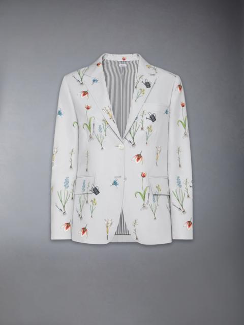 CLASSIC COTTON LINEN BOTANICAL FLOWER SPORT COAT