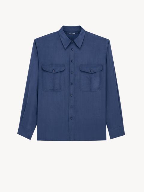 SHIRT IN SILK SATIN
