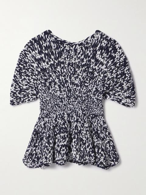 Mathilde Cotton-blend Peplum Top