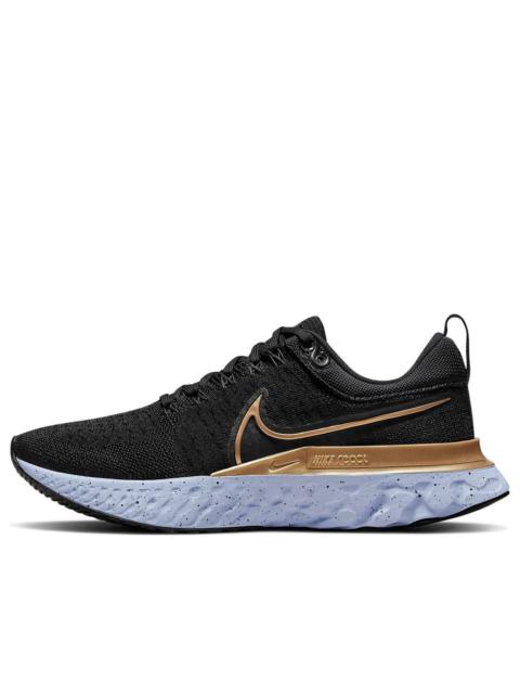 (WMNS) Nike React Infinity Run Flyknit 2 'Black Metallic Gold' CT2423-009