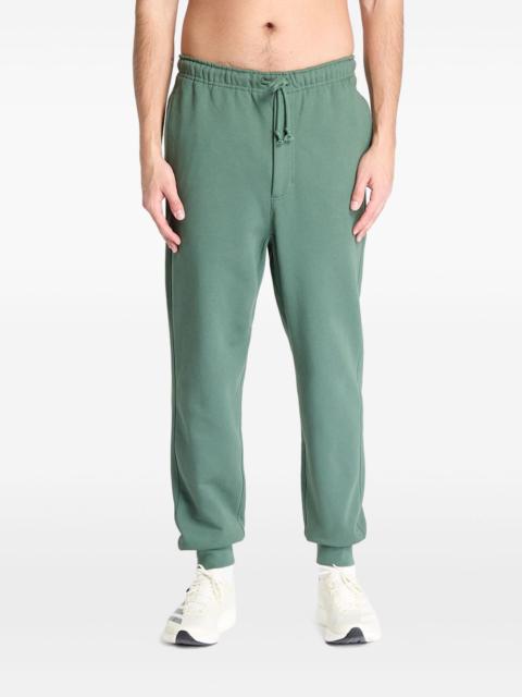 cuffed french-terry track pants