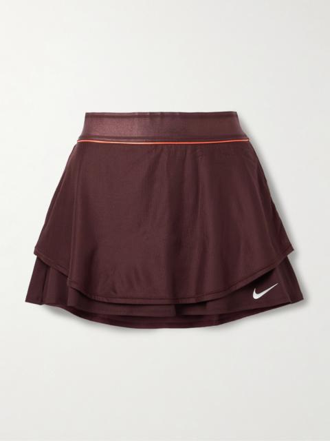 Nikecourt Slam Layered Ribbed Dri-fit Tennis Skirt
