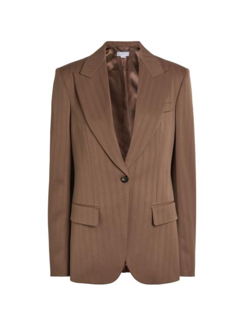 buttoned single-breasted blazer