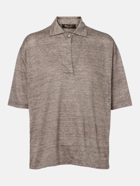 Gargano linen polo shirt