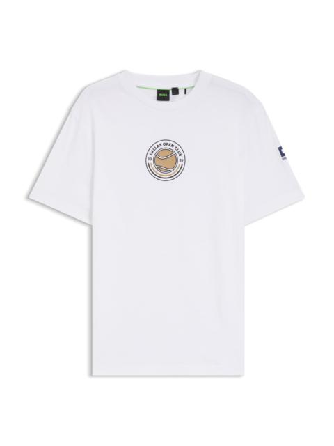 RELAXED-FIT T-SHIRT IN COTTON WITH TENNIS ARTWORK