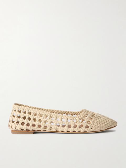 Nell Woven Leather Ballet Flats
