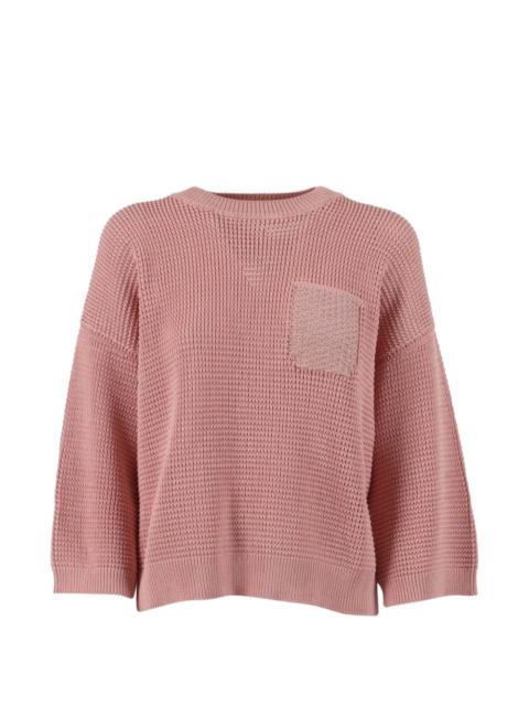 long-sleeve pocket sweater