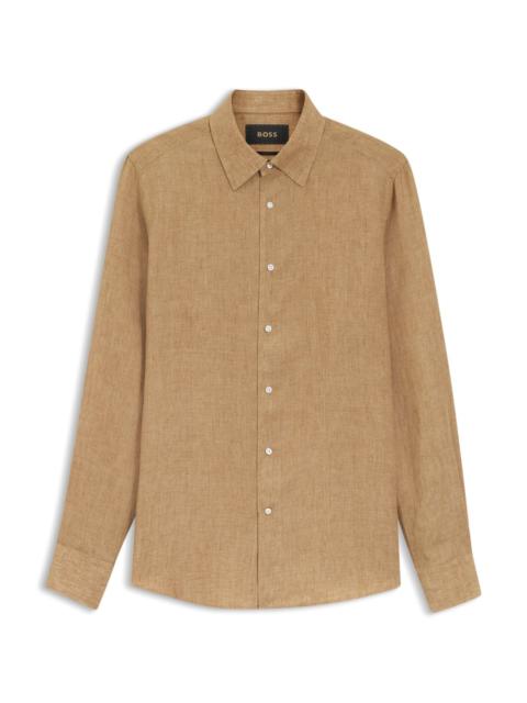 SLIM-FIT SHIRT IN ITALIAN-MADE LINEN