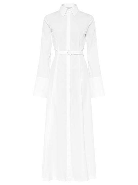 Carmina Maxi Shirtdress in White Sea Island Cotton