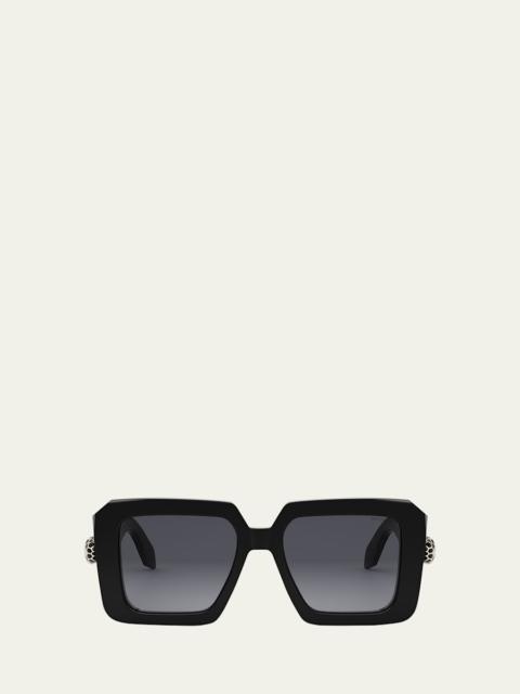 Serpenti Geometric Sunglasses